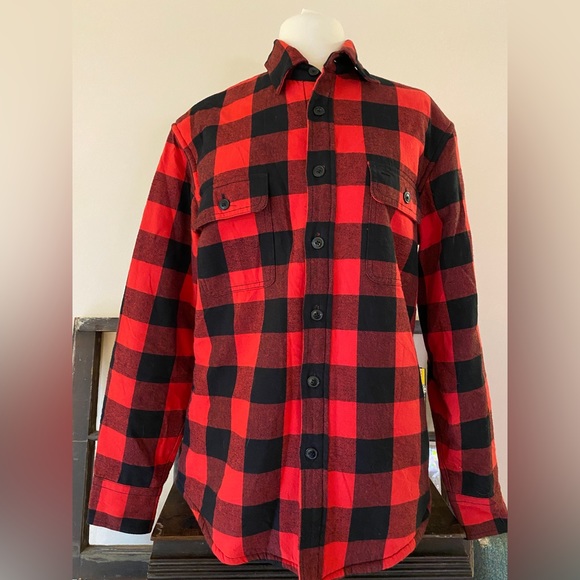 J. Crew Buffalo Check Sherpa Flannel Button Down Shirt Jacket Lumberjack - Picture 2 of 6